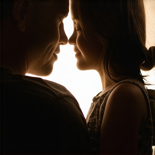 Father and daughter sharing a heartfelt emotional moment.