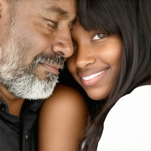 A father and daughter engaging in emotional bonding through open dialogue, demonstrating vulnerability and connection.